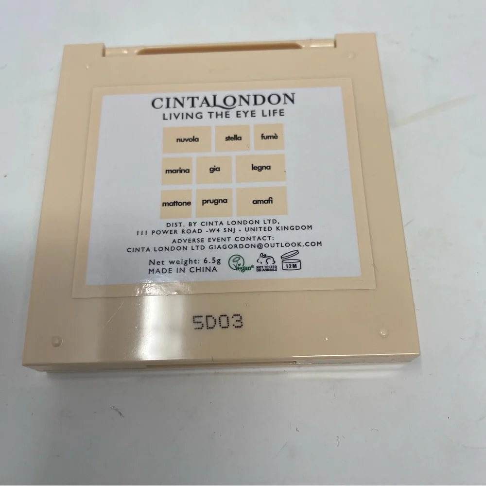 NIB Cinta London Living The Eye Life Sculpted Eye Palette 9 Shades